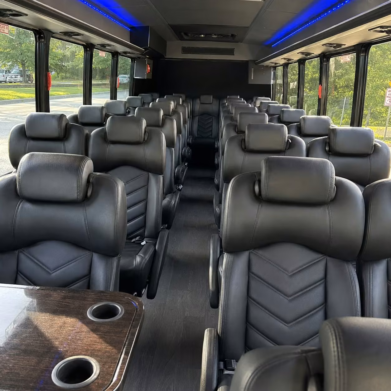 25 passenger minibus inside
